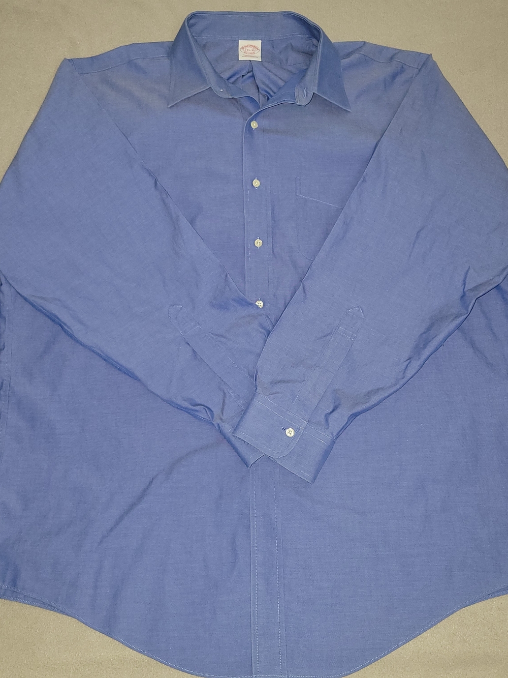 Brooks Brothers Men's Oxford Blue Dress Shirt